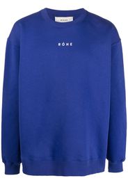 Róhe logo-print long-sleeved sweatshirt - Blu