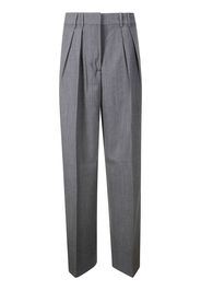 Róhe pleated slim-fit trousers - Grigio