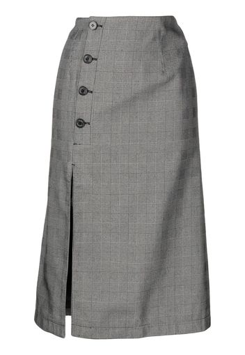 Rokh button-front midi skirt - Grigio