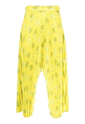 Rokh arch pleated midi skirt - Giallo