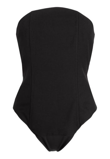 Rokh slim-cut panelled bodysuit - Nero