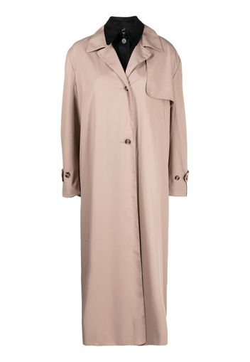 Rokh long-sleeve trench coat - Marrone