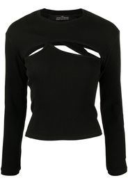 Rokh Top con dettaglio cut-out - Nero