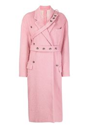 Rokh double-breasted trench coat - Rosa