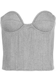 Rokh Roca bustier top - Grigio