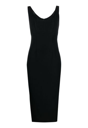 Roland Mouret mid-length sleeveless dress - Nero