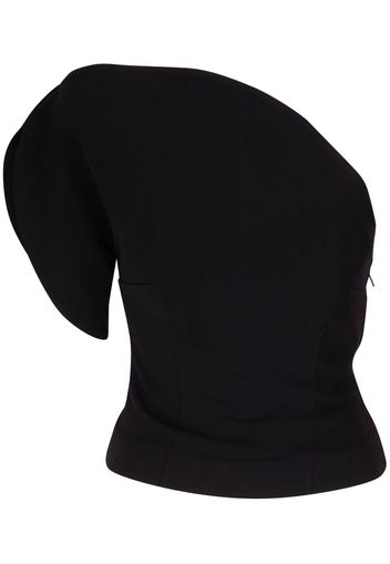 Roland Mouret one-shoulder fitted top - Nero