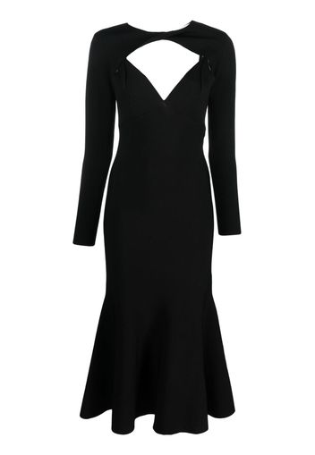 Roland Mouret detachable-sleeves midi dress - Nero