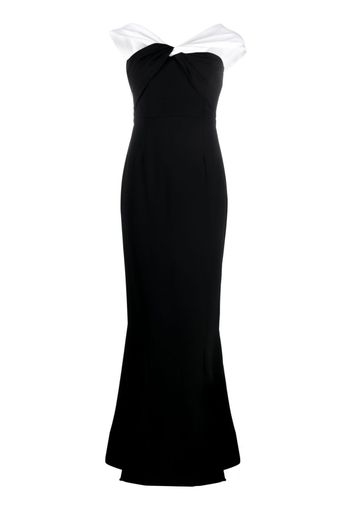 Roland Mouret asymmetric off-shoulder gown - Nero