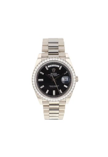 Rolex 2021 pre-owned Day-Date 40mm - Nero