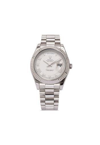 Rolex 2009 pre-owned Day-Date 41mm - Argento