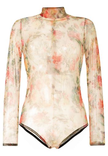 Faded Memory floral bodysuit