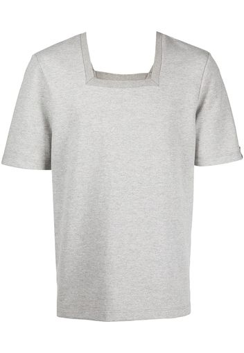 ROMEO HUNTE T-shirt con scollo quadrato Terry - Grigio