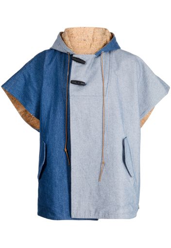 ROMEO HUNTE Poncho reversibile Varick - Blu