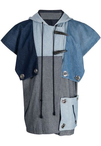 ROMEO HUNTE Gilet con design patchwork - Blu