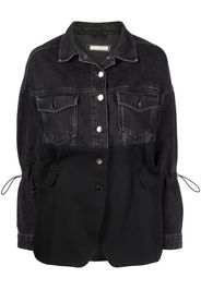 ROMEO HUNTE The Bond St. denim-panel jacket - Nero