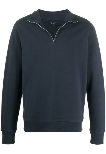 Biker zipped sweatshirt