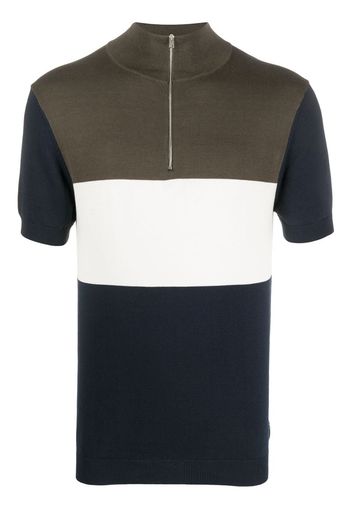 colour block polo shirt