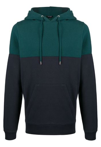 panelled Pique hoodie