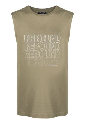 logo-print tank top