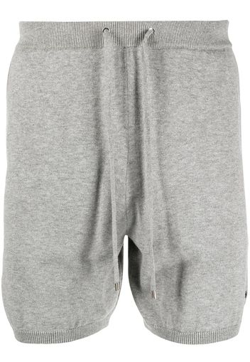 Ron Dorff knitted drawstring track shorts - Grigio