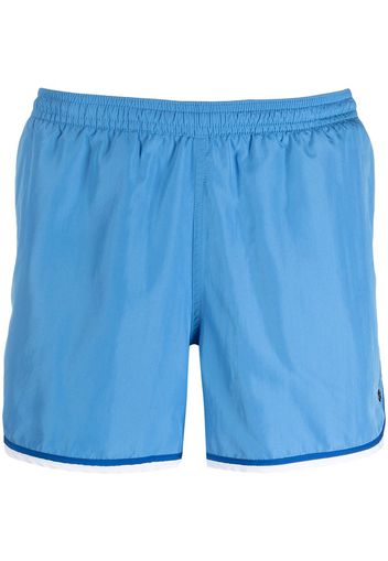 Ron Dorff Shorts con dettaglio a righe - Blu