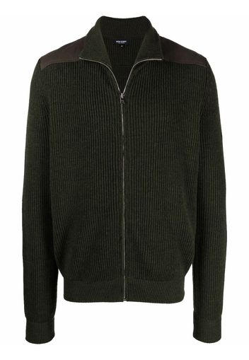 Ron Dorff Cardigan con zip - Verde