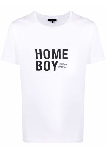 Ron Dorff T-shirt Home Boy con stampa - Bianco