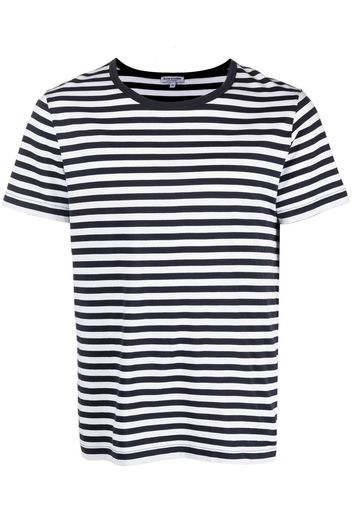 Ron Dorff Eyelet Edition stripe-print T-shirt - Blu