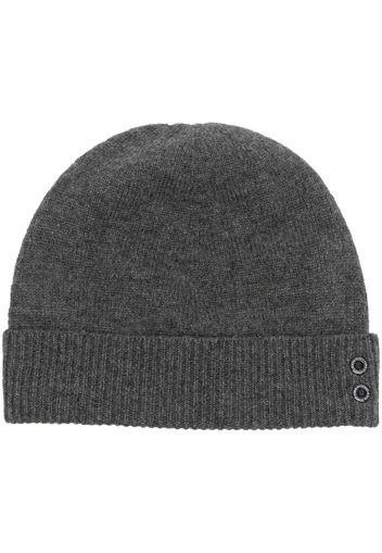 Ron Dorff cashmere eyelet-detail beanie - Grigio