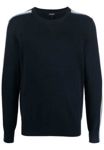 Ron Dorff side-stripe crew neck jumper - Blu