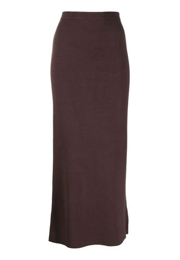 Ronny Kobo Ikra knit midi skirt - Marrone