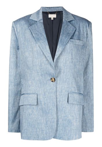 Ronny Kobo Chessy melange-effect blazer - Blu