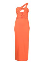 Ronny Kobo Mirabelle cut-out asymmetrical dress - Arancione