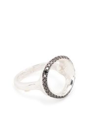 Rosa Maria oversized embellished ring - Argento