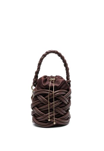 Rosantica Liane leather bucket bag - Marrone