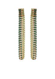 Rosantica Turbo crystal-embellished drop earrings - Verde