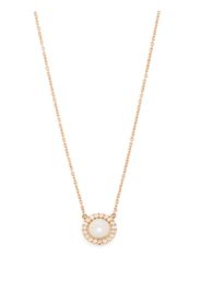 ROSEKEY Collana in oro rosa 18kt con diamanti e perla