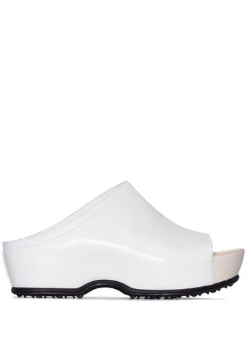 X Ecco white Otoe clogs