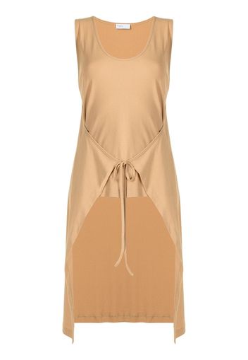 Rosetta Getty tie-front cotton tank top - Marrone