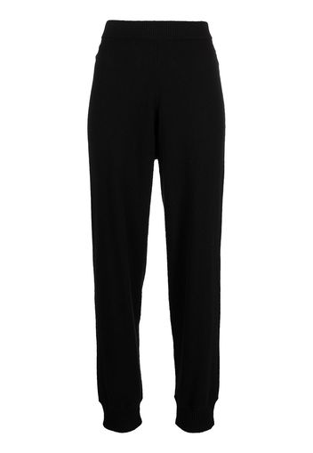 Rosetta Getty knitted cashmere track pants - Nero