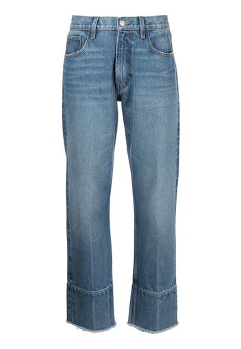 Rosetta Getty Jeans dritti con vita media - Blu