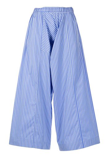 Rosetta Getty Pantaloni crop a gamba ampia - Blu