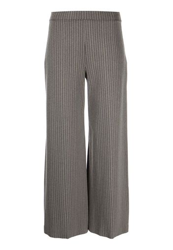 Rosetta Getty Pantaloni svasati in pied-de-poule - Grigio