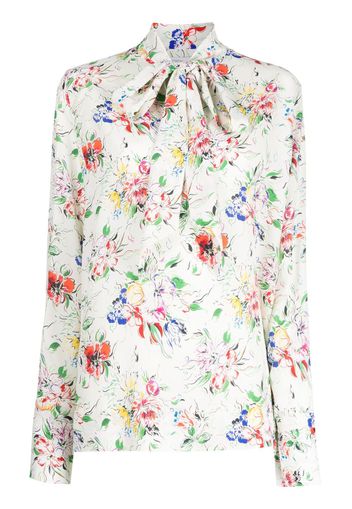 Rosetta Getty Blusa a fiori - Bianco