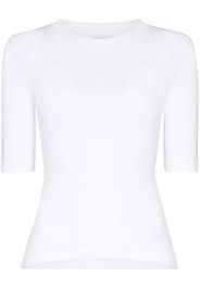 Rosetta Getty Cropped Sleeve T-shirt - Bianco