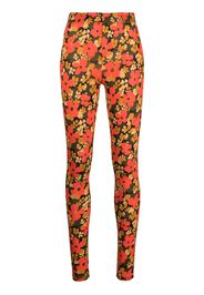 Rosetta Getty Leggings a fiori - Multicolore