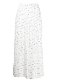 Rosetta Getty Pantaloni con stampa - Bianco
