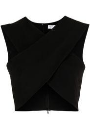 Rosetta Getty Top con dettaglio cut-out - Nero