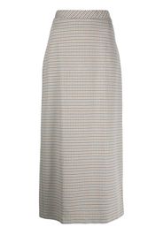 Rosetta Getty houndstooth-check maxi skirt - Arancione